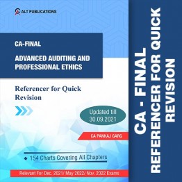 CA Final – Advanced Auditing – Referencer for Quick Revision  by CA Pankaj Garg  For (May 2022 & Nov.2022) 