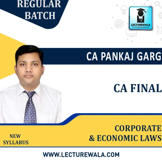 CA Final Corporate & Economic Laws (DEC,2022 New Syllabus Regular Course by CA Pankaj Garg :Pen Drive / Online Classes