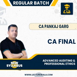 CA Final Advanced Auditing Regular Course May 25 By CA Pankaj Garg: Online Live / Pendrive classes.