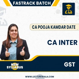 CA Inter Only GST New Syllabus Fastrack Course By CA Pooja Kamdar: Google Drive / Pen Drive
