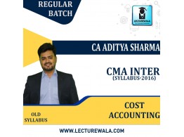 CMA Inter Cost Accounting OLD Syllabus Regular Batch by CA Aditya Sharma : Pen Drive / Online Classes