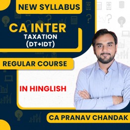 CA Pranav Chandak Taxation (DT & IDT) Regular Online Classes For CA Inter Online Classes