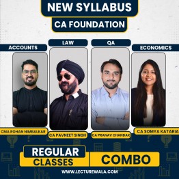 Tapovan Institute All Subjects Combo Regular Online Classes For CA Foundation