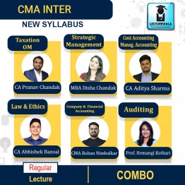 CMA Inter Both Group All Subjects Combo Regular Batch New Syllabus By Pranav Chandak Academy : Pen Drive Online Classes