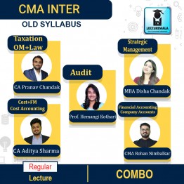 CMA Inter Both Group All Subjects Combo Old Syllabus Regular Batch By Pranav Chandak Academy : Pen Drive / Online Classes