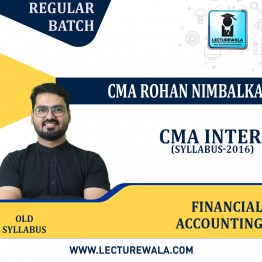 CMA Inter Financial Accounting Old/new Syllabus Regular Batch by CMA Rohan Nimbalkar : Pen Drive / Online Classes
