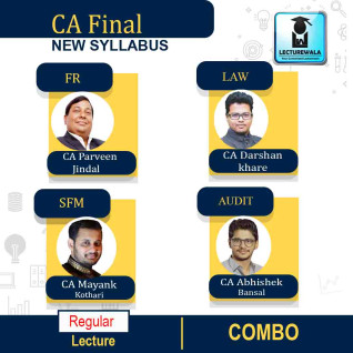 CA Final Group-1 Combo (FR + SFM + AUDIT + LAW) Regular Course By CA Parveen Jindal, CA Abhishek Bansal, CA Mayank Kothari & CA Darshan Khare : PEN DRIVE / ONLINE CLASSES. CA Final Group-1 Combo (FR + SFM + AUDIT + LAW) Regular Course By CA Parveen Jindal, CA Abhishek Bansal, CA Mayank Kothari & CA Darshan Khare : PEN DRIVE / ONLINE CLASSES.