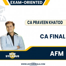 Praveen Khatod CA Final AFM 