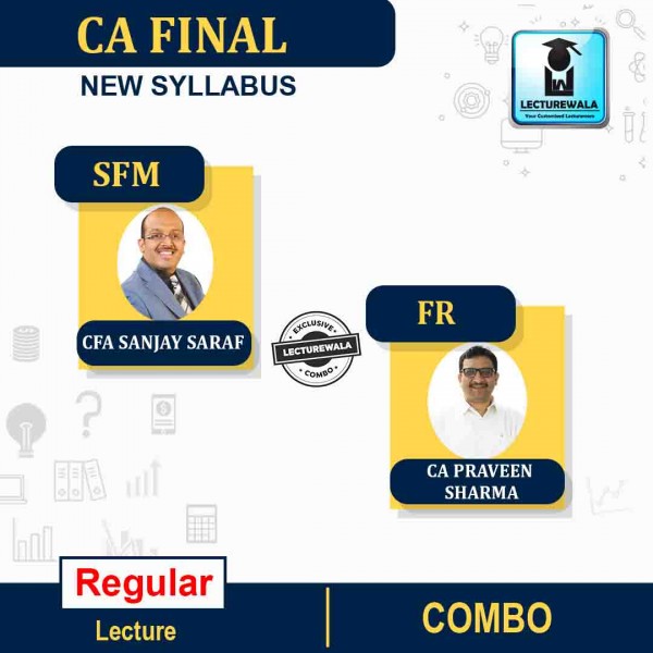 CA Final FR and SFM Full Course Combo By CA Parveen Sharma and Prof Sanjay Saraf : Pen Drive / Online Classes