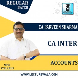 CA Inter Accounting  Regular Course : Video Lecture + Study Material By CA Parveen Sharma (For  May / Nov 2023 )