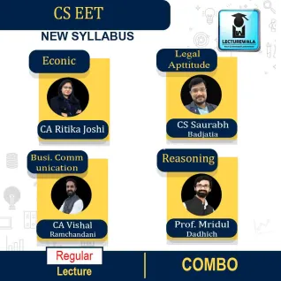 CSEET All Subjects Regular Course Combo : Video Lecture + Study Material By CAF Vishal Ramchandani, CA Ritika Joshi, Prof. Mridul Dadhich And CS Saurabh Badjatia (For May / Nov. 2021) CSEET All Subjects Regular Course Combo : Video Lecture + Study Material By CAF Vishal Ramchandani, CA Ritika Joshi, Prof. Mridul Dadhich And CS Saurabh Badjatia (For May / Nov. 2021)