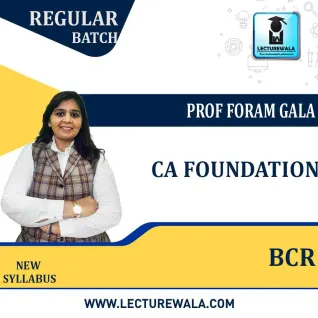 CA Foundation BCR Regular Course By Prof Foram Gala : Google Drive/Pen Drive.  CA Foundation BCR Regular Course By Prof Foram Gala : Google Drive/Pen Drive.