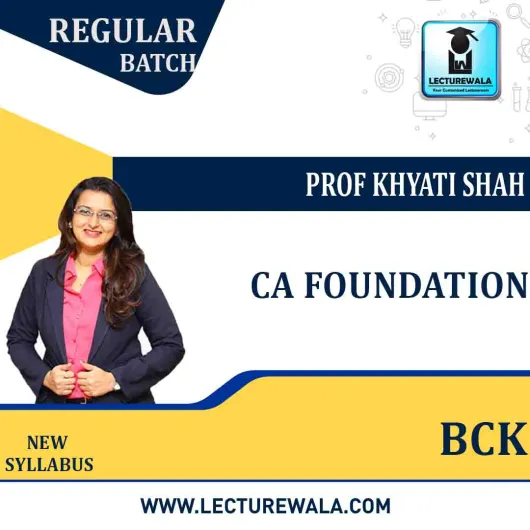 CA Fondation BCK Regular Course By Prof Khyati Shah:Google Drive/Pendrive.  CA Fondation BCK Regular Course By Prof Khyati Shah:Google Drive/Pendrive.