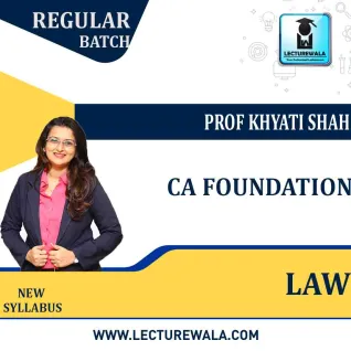 CA Foundation Law Regular Course : Video Lecture + Study Material By Prof Khyati Shah (For Nov 2022) & May 2023  CA Foundation Law Regular Course : Video Lecture + Study Material By Prof Khyati Shah (For Nov 2022) & May 2023