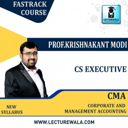 CS Executive Corporate & Management Account (Crash Course) By Krishnakant Modi: Pen drive / Google Drive.