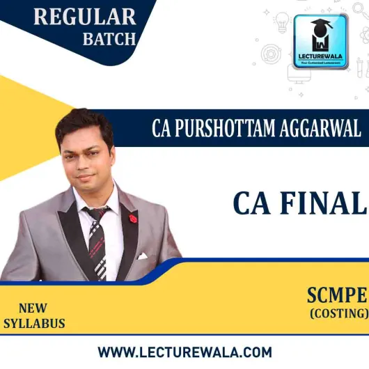 CA Final SCMPE Regular course by CA Purushottam Aggarwal : Pen drive / Online classes.