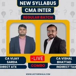 CA Vijay Sarda DT and CA Vishal Bhattad IDT Combo Regular Full Course For CMA Inter CA Vijay Sarda DT and CA Vishal Bhattad IDT Combo Regular Full Course For CMA Inter