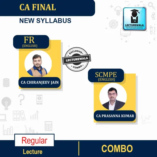 CA Final SCMPE & FR Combo Regular Course IN ENGLISH : Video Lecture + Study Material By CA PRASANNA KUMAR & CA Chiranjeev Jain (For Nov 2023) CA Final SCMPE & FR Combo Regular Course IN ENGLISH : Video Lecture + Study Material By CA PRASANNA KUMAR & CA Chiranjeev Jain (For Nov 2023)