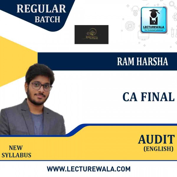 CA Final Advance Audit (Paper-3) In English Regular Course : Video Lecture + Study Material By Ram Harsha (For Nov 2022)