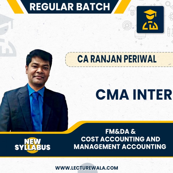 CMA Inter new Syllabus FMDA & Cost Accounting And Management Accounting Combo (Paper 8 & Paper 11 &  12) Regular Course by CA Ranjan Periwal : Pen Drive / Online Classes