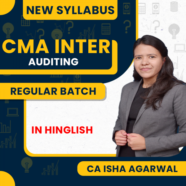 CA Isha Agarwal Audit Regular Online Classes For CMA Inter : Live Online Classes