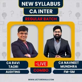 Navin Classes FM, SM Group 2 Regular Online Classes COMBO For CA Inter : Live Online Classes Navin Classes FM, SM Group 2 Regular Online Classes COMBO For CA Inter : Live Online Classes