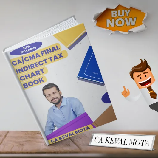 CA Keval Mota Indirect Tax Chart Book For CA/CMA Final: Study Material