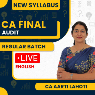 CA Aarti Lahoti Audit Regular Live Online Classes For CA Final : Google/Pen Drive /Live Online Classes  CA Aarti Lahoti Audit Regular Live Online Classes For CA Final : Google/Pen Drive /Live Online Classes
