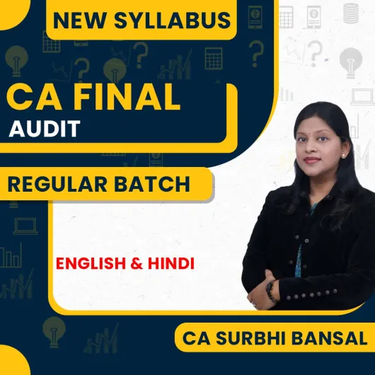 CA Surbhi Bansal Audit Regular Online Classes For CA Final : Google Drive Classes