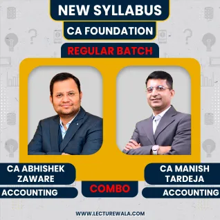 CA Abhishek Zaware & CA Manish Tardeja Accounts Regular Online Classes For CA Foundation: Google Drive & Pen Drive Classes. CA Abhishek Zaware & CA Manish Tardeja Accounts Regular Online Classes For CA Foundation: Google Drive & Pen Drive Classes.