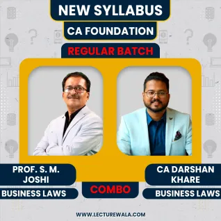 CA Darshan Khare & Prof. S. M. Joshi Business Laws Regular Online Classes For CA Foundation: Google Drive & Pen Drive Classes. CA Darshan Khare & Prof. S. M. Joshi Business Laws Regular Online Classes For CA Foundation: Google Drive & Pen Drive Classes.