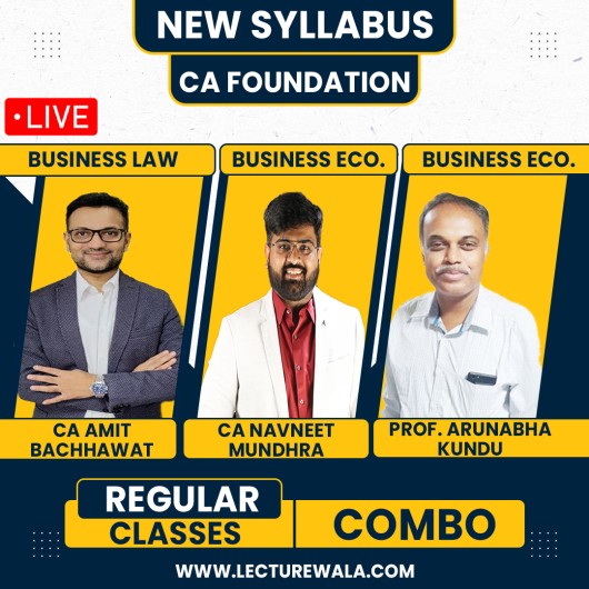 Navin Classes Law & Economics COMBO Regular Batch For CA Foundation : Google Drive/ Live Online Classes