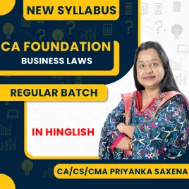 CA/CS/CMA Priyanka Saxena Business Laws Regular Online Classes For CA Foundation : Google / Pen Drive Classes. CA/CS/CMA Priyanka Saxena Business Laws Regular Online Classes For CA Foundation : Google / Pen Drive Classes.