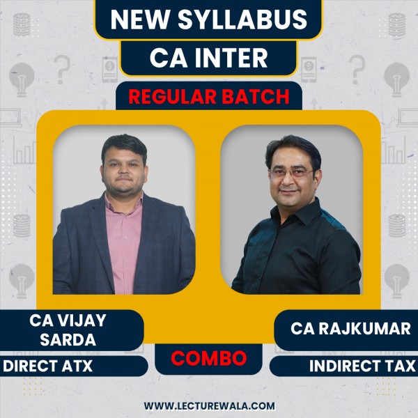 CA Vijay Sarda DT & CA Rajkumar IDT Combo Regular Online Classes For CA Inter: Google Drive & Pen Drive Classes