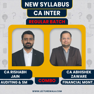 CA Rishabh Jain Audit-SM & CA Abhishek Zaware FM Regular Online Combo For CA Inter Group 2 : Google Drive & Pen Drive Classes. CA Rishabh Jain Audit-SM & CA Abhishek Zaware FM Regular Online Combo For CA Inter Group 2 : Google Drive & Pen Drive Classes.