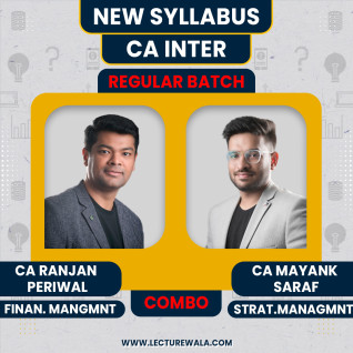 CA Ranjan Periwal FM & CA Mayank Saraf SM Combo Regular Online Classes For CA Inter: Online Classes CA Ranjan Periwal FM & CA Mayank Saraf SM Combo Regular Online Classes For CA Inter: Online Classes
