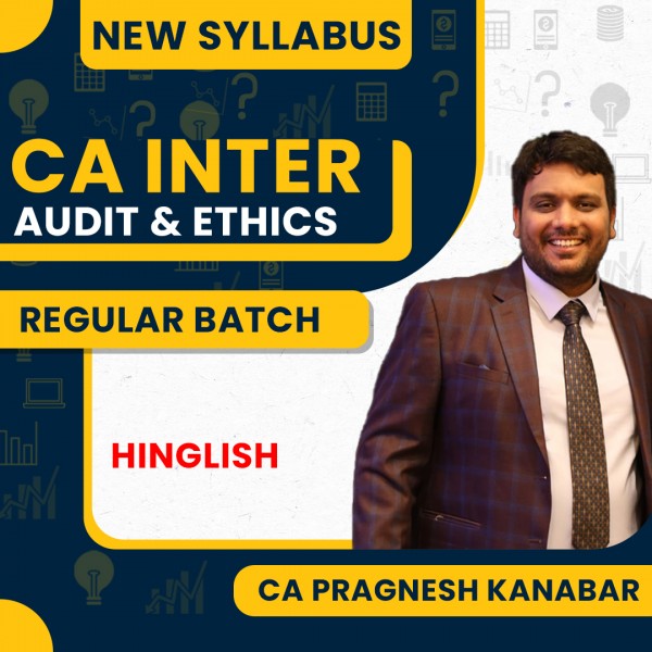 CA Pragnesh Kanabar Audit Regular Online classes For CA Inter : Google Drive / Pen Drive Classes.