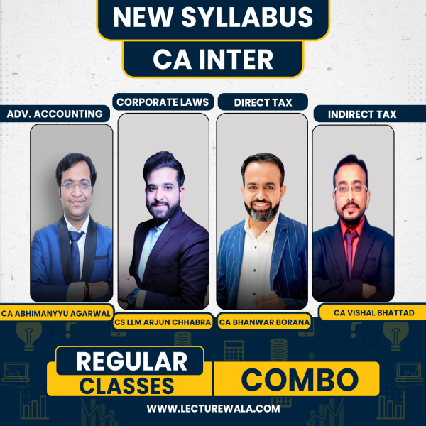 Abhimanyu Aggarwal Classes Ad. Accouting, Law & DT-IDT COMBO Regular Batch For CA inter : Google Drive / PenDrive Classes