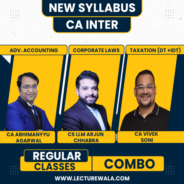 Abhimanyu Aggarwal Classes Ad. Accouting, Law & DT-IDT COMBO New Syllabus Regular Batch For CA inter : Google Drive Classes