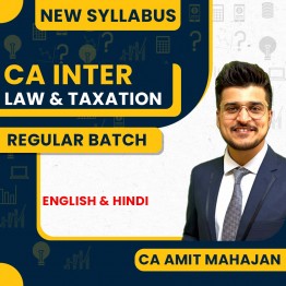 CA Inter Law + Taxation by Amit Mahajan 
