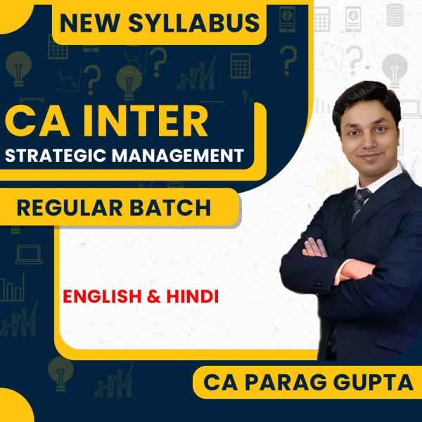  CA Parag Gupta SM Regular Online Classes For CA Inter : Face to Face /Live Google Drive classes.