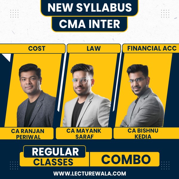 Ranjan Periwal Classes Law and Financial A/C and Costing COMBO Regular Batch For CMA Inter : Google Drive / Pen Drive Classes