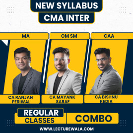 Ranjan Periwal Classes OMSM and Corporate A/C &amp; Audit and MA COMBO Regular Batch For CMA Inter 