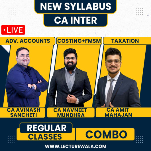 Navin Classes All Practical Papers + SM Combo Regular Live Classes For CA Inter : Live Online Classes