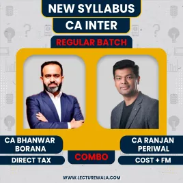 CA Ranjan Periwal Classes DT &amp; Cost + FM Combo Regular Online Classes For CA Inter : Online Classes