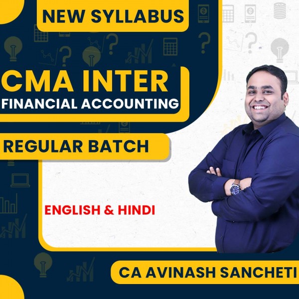 CA Avinash Sancheti Financial Accounting Regular Online Classes For CMA Inter : Pen drive / Google Drive Classes.