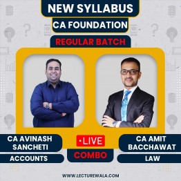 Accounts And Law COMBO By CA Avinash Sancheti and CA Amit Bachhawat