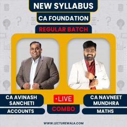 Accounts and Maths Combo By CA Avinash Sancheti & CA Navneet Mundhra