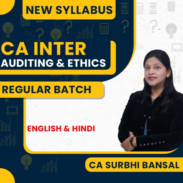 CA Surbhi Bansal Auditing and Ethics Regular Online Classes For CA Inter : Google Drive Classes 