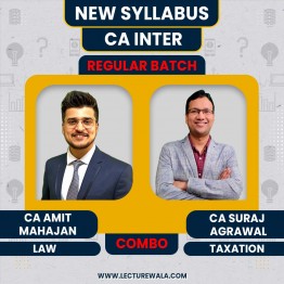 CA Suraj Agrawal Corporate & Other Laws & CA Amit Mahajan Taxation COMBO Regular Online Classes For CA Inter
